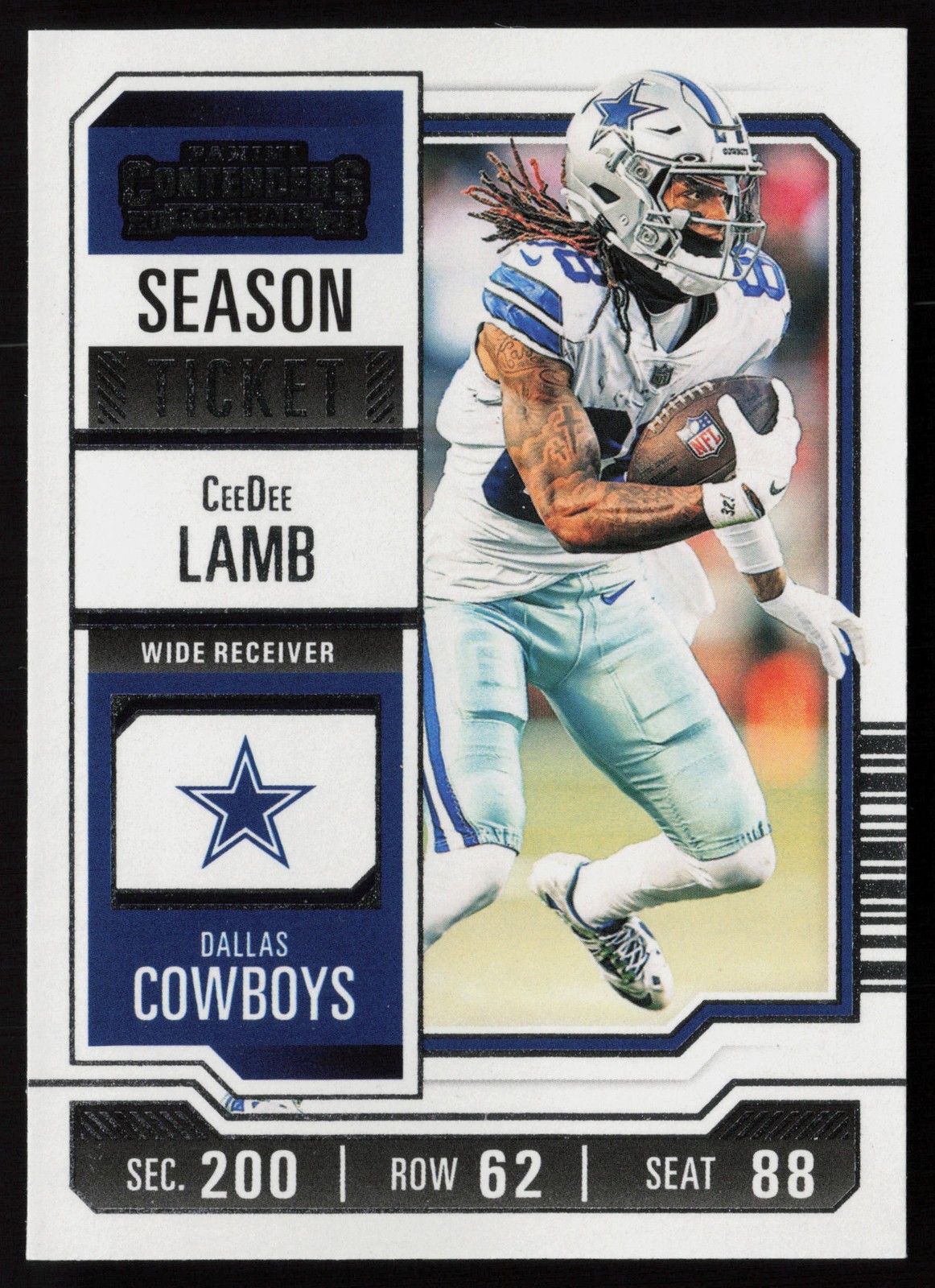 2023 Panini Contenders #27 CeeDee Lamb Season Ticket Retail Dallas Cowboys