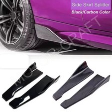 For FORD TRANSIT CUSTOM SIDE SKIRT BUMPER SPLITTER SPOILER GLOSS BLACK/CARBON