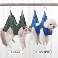 Cat Grooming Hammock Pet Nail Trimming Restraint Bag Anti Scratch Bath Holder