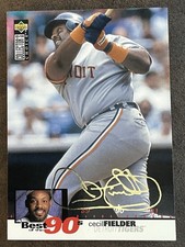 1995 Upper Deck Collector's Choice Gold Signature #51 Cecil Fielder Tigers