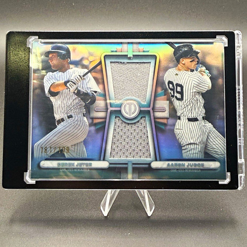 Topps Tribute 2026 Derek Jeter Aaron Judge Dual Relics DR-JJ Yankees /199