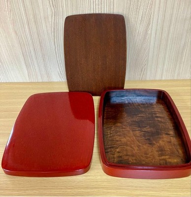 Japanese writing box Kagawa lacquer text box storage container
