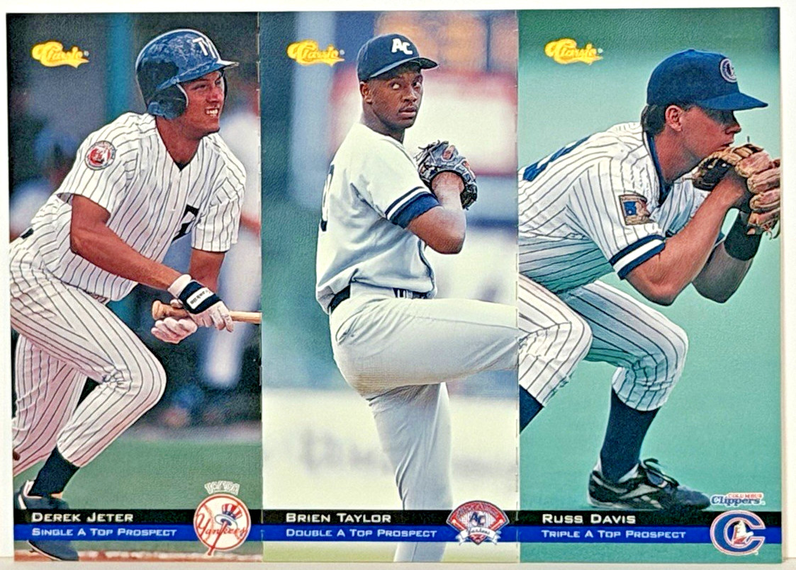 1994 Classic Minor League All-Star Tri-Card Derek Jeter #T55 / T56 / T57 /8000
