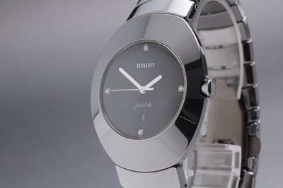 Rado Ovation Jubile 152.0493.3 34mm Quartz Ceramic Titanium Mens Watch NEAR MINT