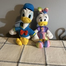 Daisy Duck and Donald Duck plush set Disney 10 inch Stuffed Animals