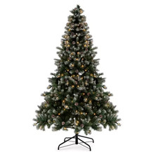 Habitat 8ft Christmas Tree Blue Oscar Pine Cone 9595231 (No Lights) R