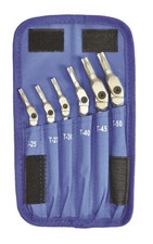 Bondhus 6 Piece Chrome Torx Hex Pro Wrench Set - Sizes: T25-T50