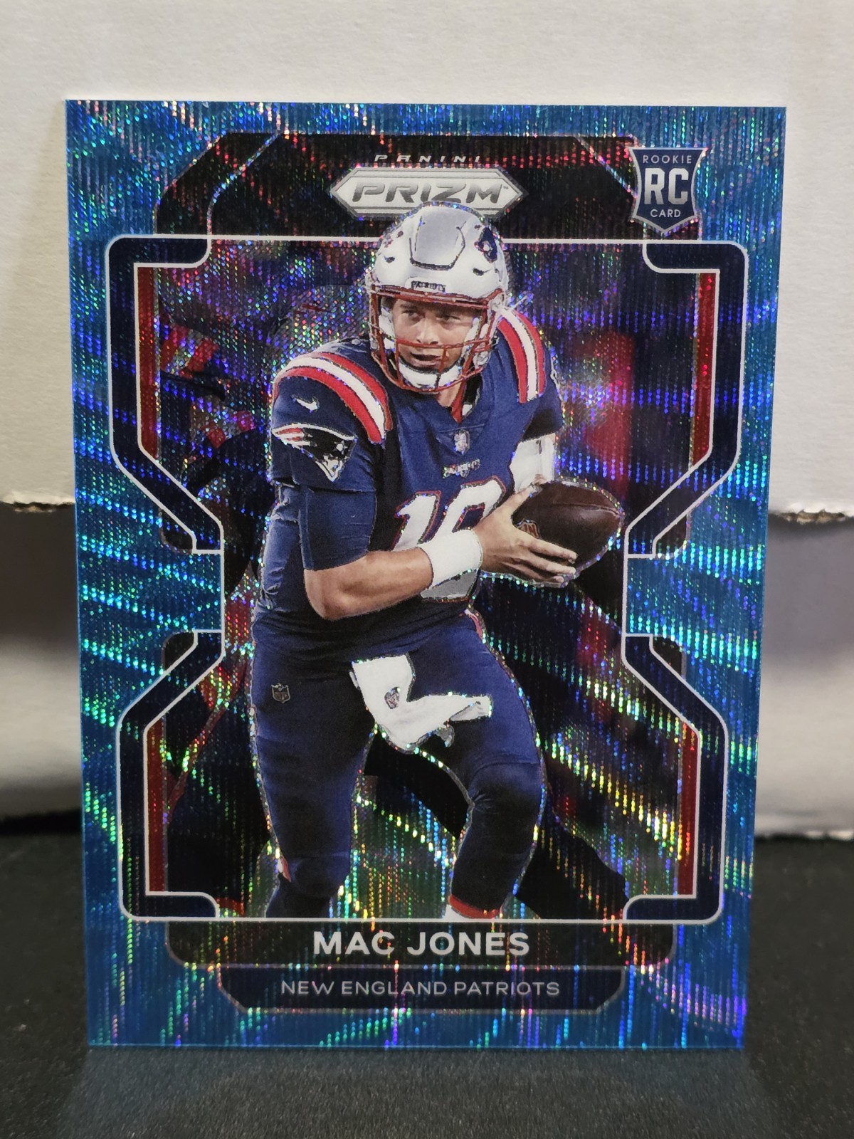 2021 Panini Prizm - Rookie Mac Jones #336 Blue Wave Prizm 100/199 (RC)