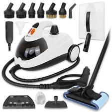 Multipurpose Steam Cleaner with 18 Accessiores, Portable Steamer for Floor, C...