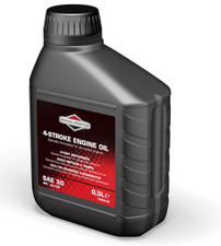 Briggs & Stratton 100004E 4-Stroke Lawn Mower Engine Oil SAE30 500ml Black