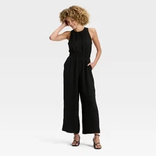 Women's Modern Gauze Jumpsuit - A New Day