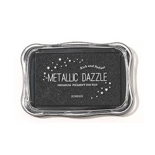 Metallic Ink Pads for Rubber Stamps, Washable Stamp Ink Pad, Ink Pads for Sta...