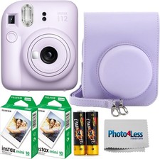 FUJIFILM INSTAX MINI 12 Instant Film Camera Lilac Purple  Accessories