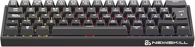 NEWSKILL Pyros V2 Gaming Tastatur 60% RGB Netzwerk Hotswap - Farbe Schwarz