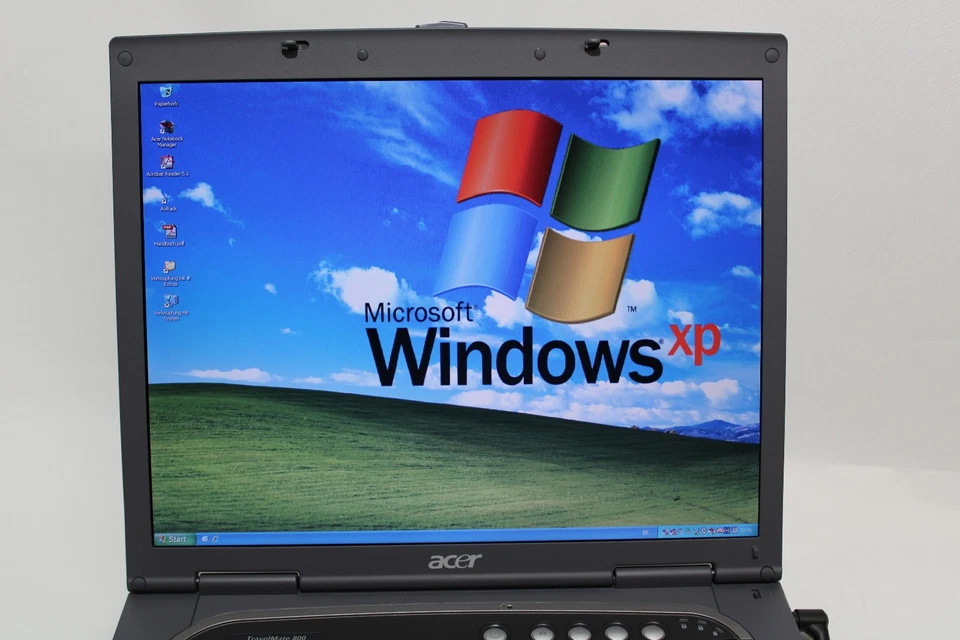 Windows XP Retro Laptop Acer TravelMate 800 LCi 15" Intel Centrino Ati Radeon - Bild 2 von 4