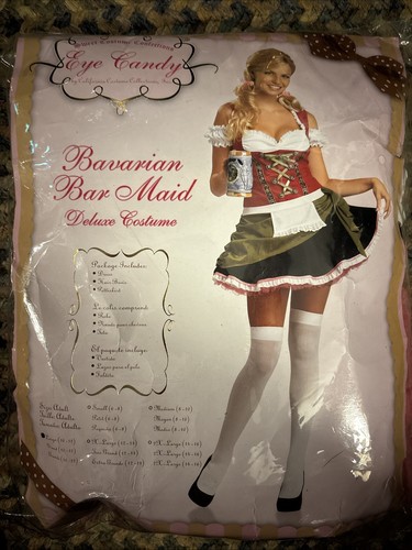 Bavarian Bar Maid & Zombie Adult Women Sexy Halloween Outfit Size Large 10-12/14 - Picture 2 of 21