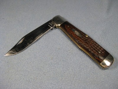 VTG 1974 CASE XX USA LARGE COKE BOTTLE SINGLE BLADE POCKET KNIFE C61050SAB 6 Dot