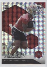 2021 Panini Mosaic Rookies Mosaic Prizm Elijah Mitchell Eli Mitchell #376 0a3
