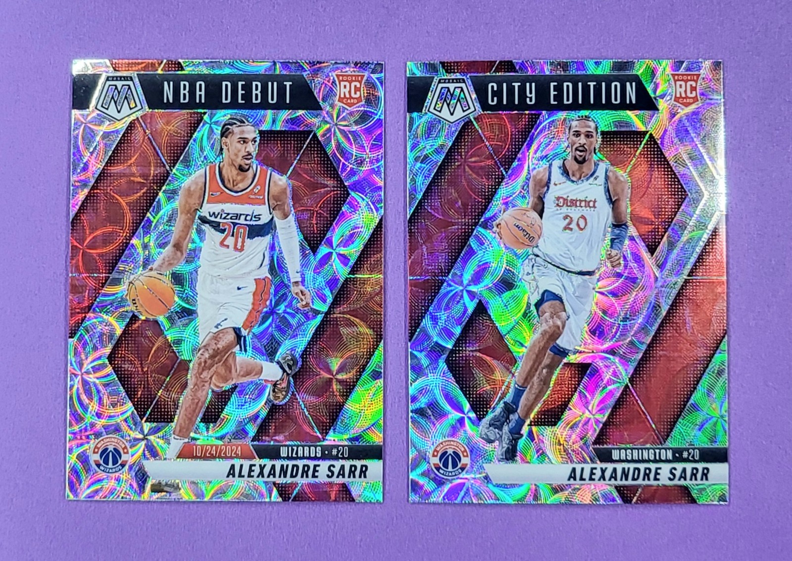 2024-25 Mosaic | INTERNATIONAL PRIZM DEBUT + CITY RC | ALEXANDRE SARR (QTY 2)