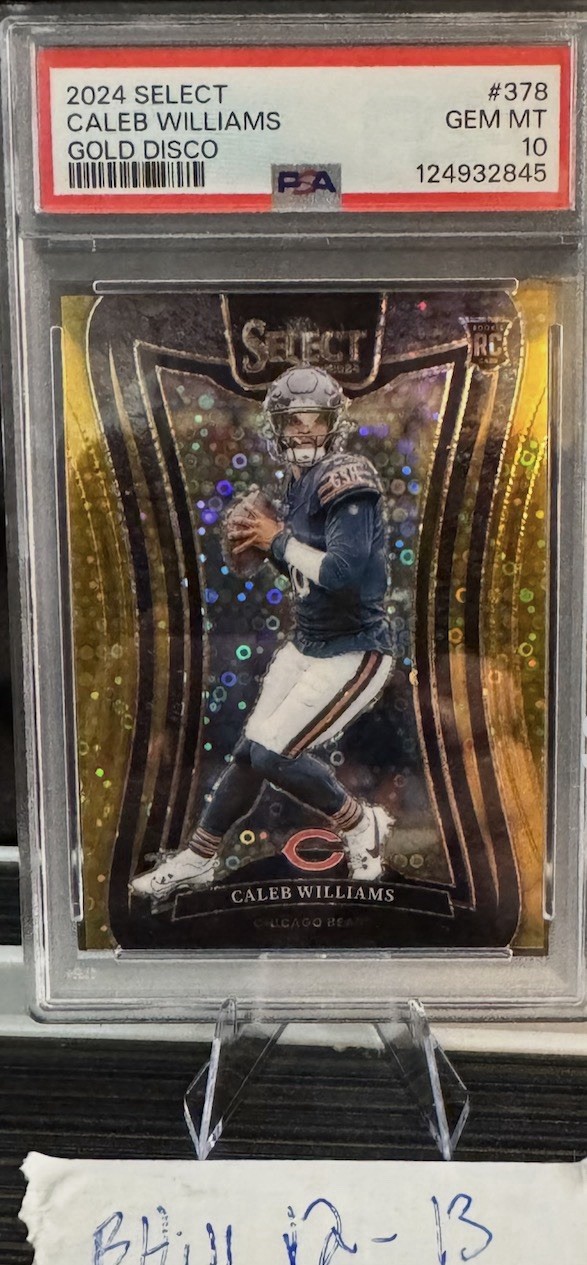 2024 PANINI SELECT GOLD DISCO #378 CALEB WILLIAMS /10 PSA 10