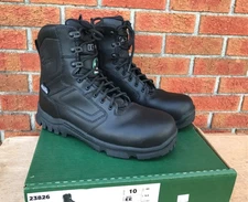 NEW IN BOX MEN’S 10EE DANNER LOOKOUT EMS/CSA 8” TALL BLACK SIDE ZIP SAFETY BOOTS
