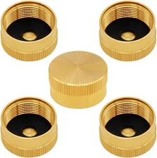 5PCS Solid Brass Propane Bottle Caps Suitable for All 1LB Gas Refill 5 Pieces 