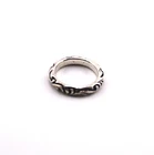 4091554 Vintage 925 Silver Chrome Style Band Ring Size X