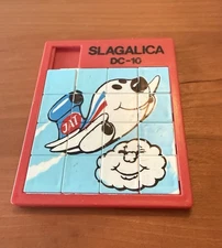 Vintage Jugoslovenski Aero Transport JAT Airlines Sliding Puzzle Slagalica DC-10