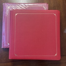 2 NEW Creative Memories OG red Premiere 12 X 12 Albums w/ 15 white pages