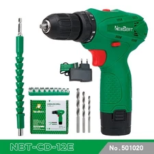 12V 3/8'' Cordless Drill VariableSpeed 18+1 Light Weight 1500mAh Li-ion 1Battery