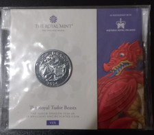 The Royal Tudor Beasts 2024 The Tudor Dragon £5 Brilliant Uncirculated Coin