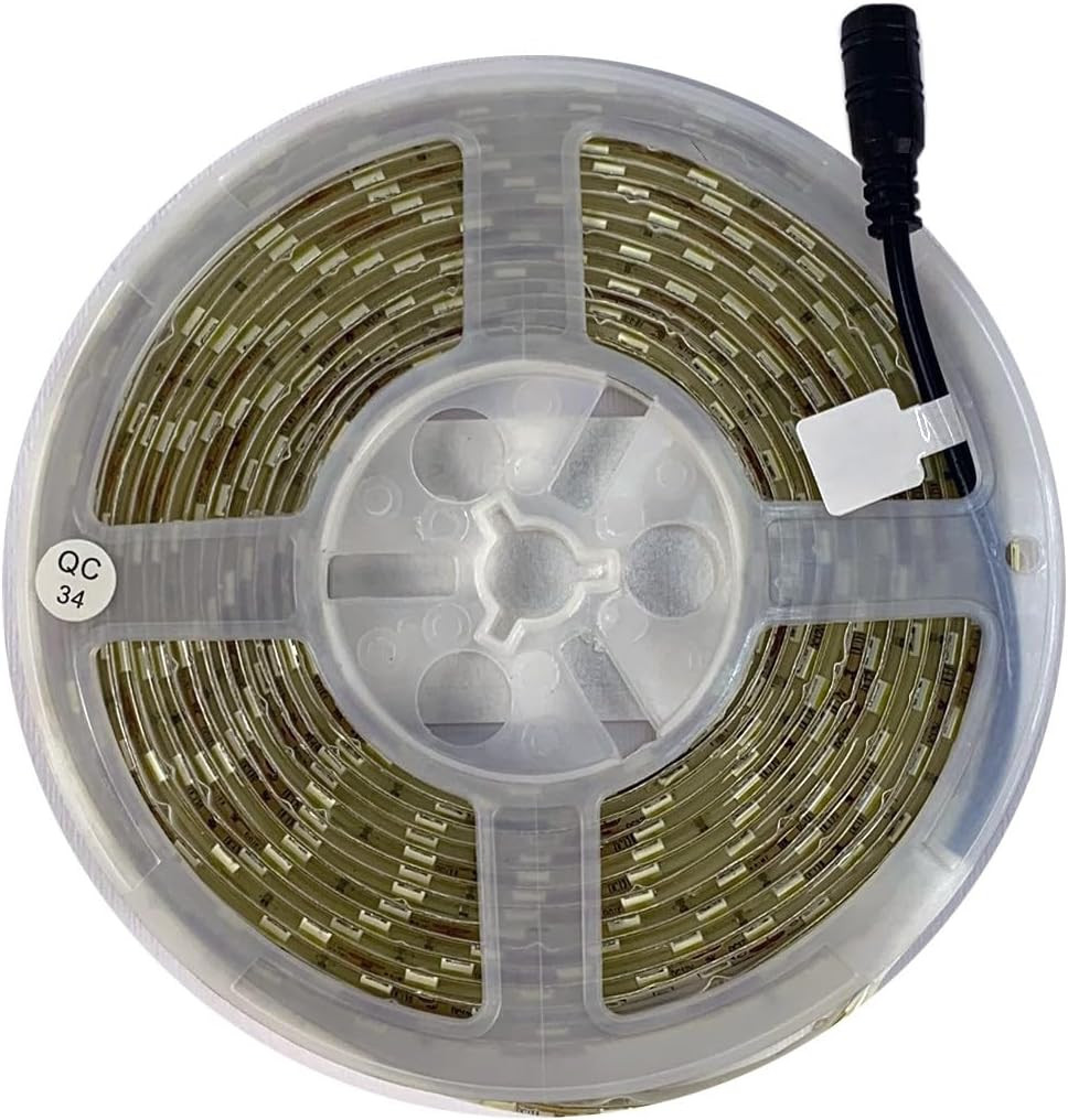 Striscia LED 5 Metri Bianco Freddo 6000K Adesiva IP65 Interni Esterni