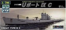 DOYUSHA 1/700 World Submarine Series No. 7 U Board IXC Plastic Model WSC-7