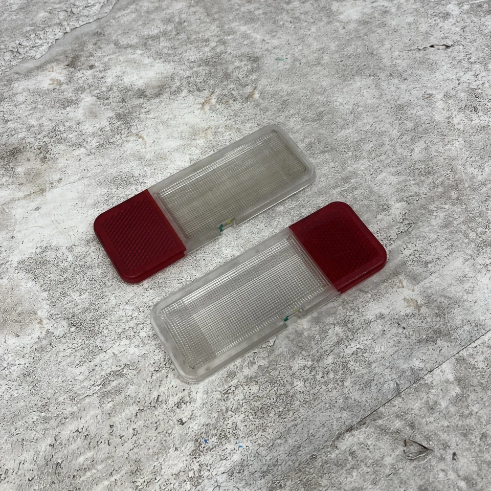 1992-2008 Ford Van SUV Front Door Courtesy Lamp Lens Set OEM - Image 3 of 4