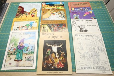 Lot of 10 Judges Guild Publications - Journal, The Dungeoneer & Modules + Bonus