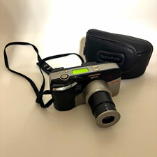 Olympus SuperZoom 3500 DLX Compact 3x Zoom Weatherproof w/ Case Black/Silver