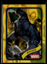 2025 Topps Marvel Chrome Yellow Lava #39 Rhino