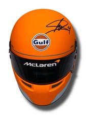 LANDO NORRIS SIGNED MCLAREN 1/2 SIZE GULF F1 HELMET (ACG CERT AG16964)