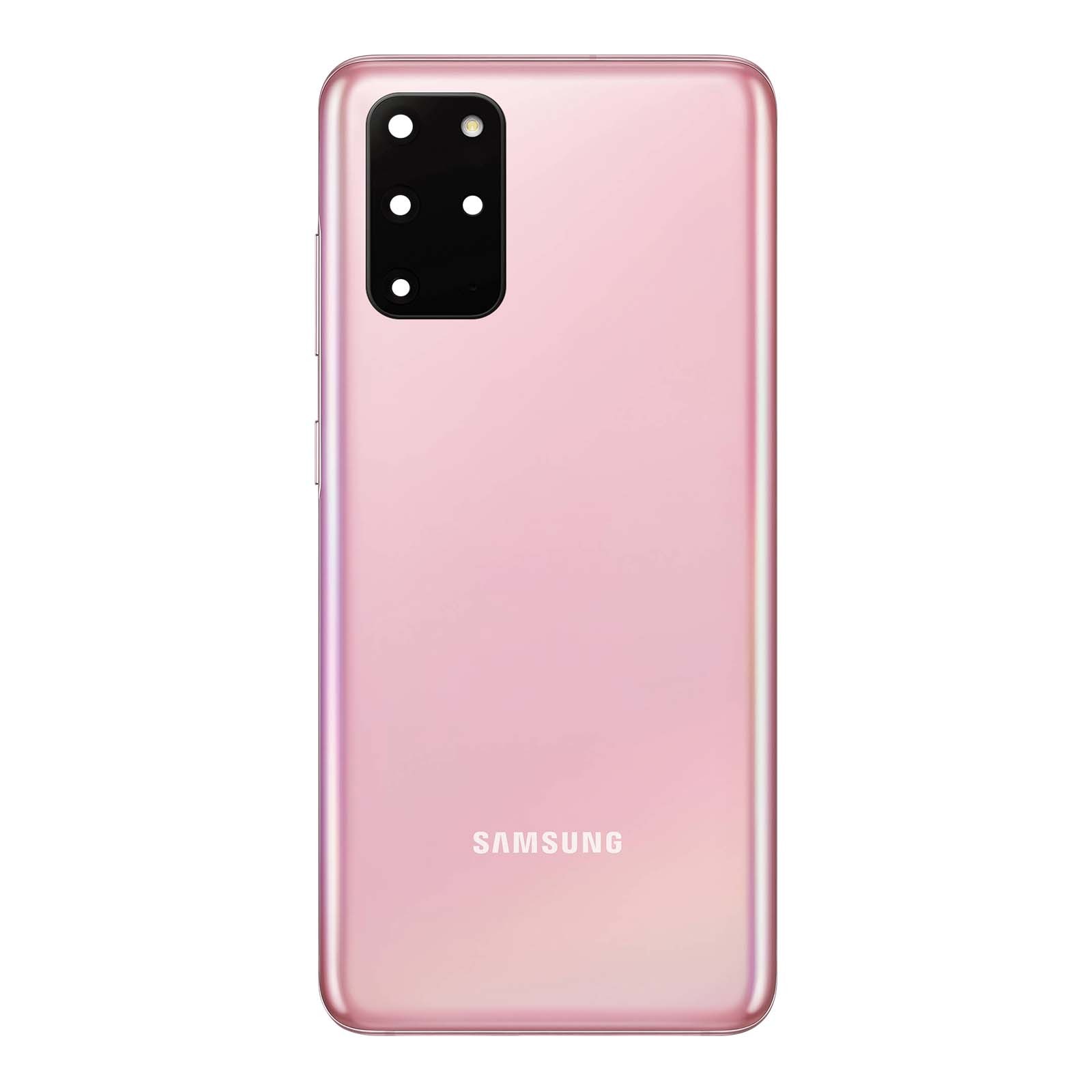 Cache batterie Rose pour Samsung S20 Plus vitrage arrière de remplacement Clappio - 2