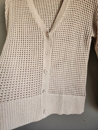 Viktoria & Woods Button Down Crochet Boho Stylish Wear Cotton Cardigan Size 0... - Picture 4 of 9