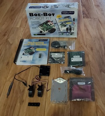 Parallax Boe-Bot Robot Kit USB #28832 Build Your Own Robot Car Kit NEW Open Box