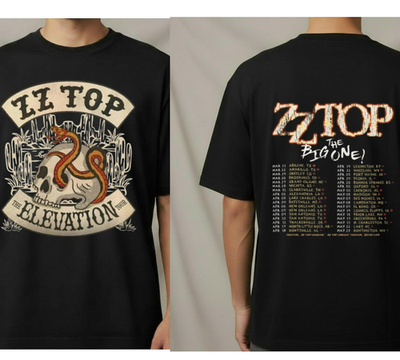 ZZ Top Tour 2026 Shirt The Big One, Rock Band Concert Tee | eBay