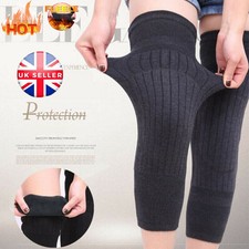 1 Pair Men Women Wool Leg Knee Warmer Winter Socks Thermal Longer Thickness UK