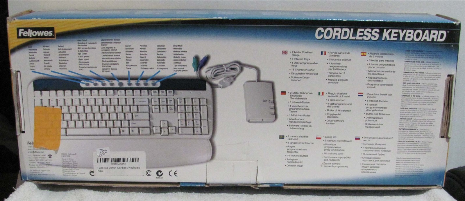 Fellows Cordless Keyboard (Model #857028) New in box from 2002-VERY ...