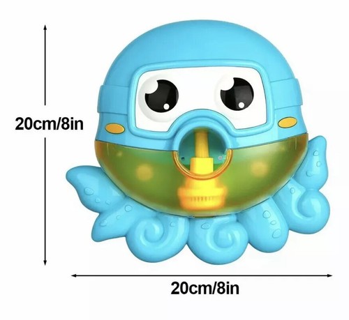 Baby Bathing Bubble Maker 12 Songs Musical Children Shower Toy Blue - Picture 6 of 11