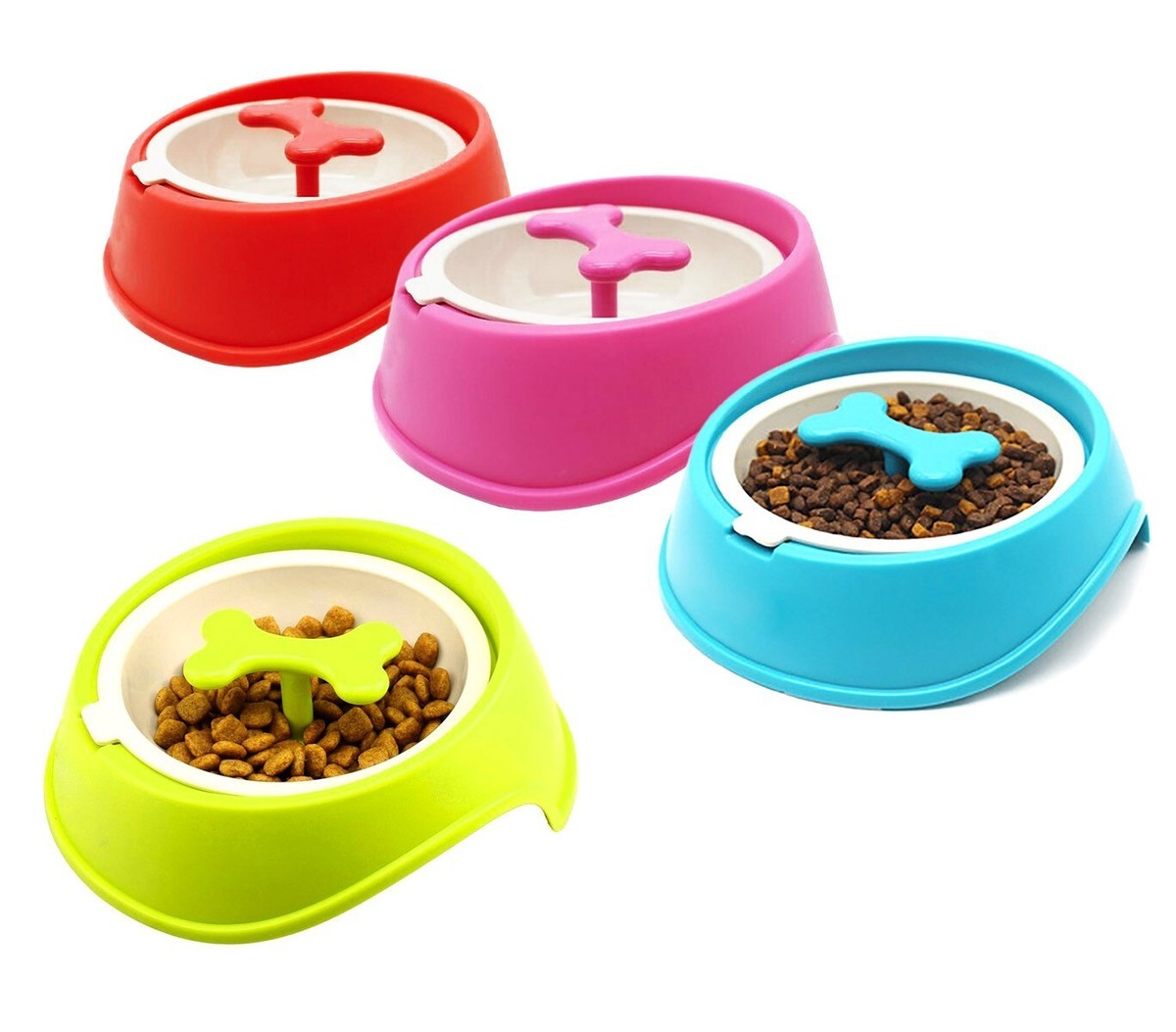 060360 Cuenco original para perros gatos anti-asfixia y mejor digestión 20cm