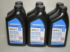 ACDELCO 10-9324 Full Synthetic SAE 5W-30 Motor Oil Dexos Gen 2 Case of 6