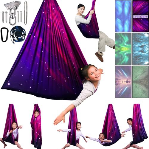 Sensory Swing for Kids & Adults Holds up to 300lbs Indoor & Outdoor Double - Picture 1 of 7