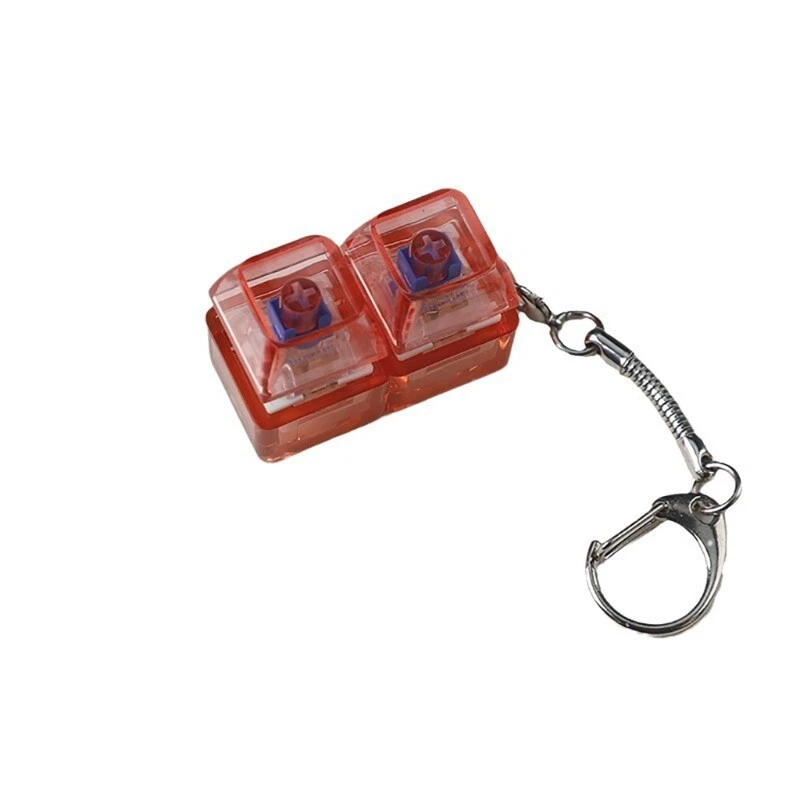 1PC Mechanical Keyboard Switch Tester Keychain Toy with LED for Stress Relief and Custom Keyboard Testing