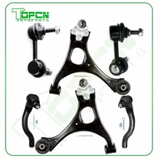 6pcs Front Control Arms Tie Rod Ends Sway Bars For Honda Civic LX EX 2006-2011